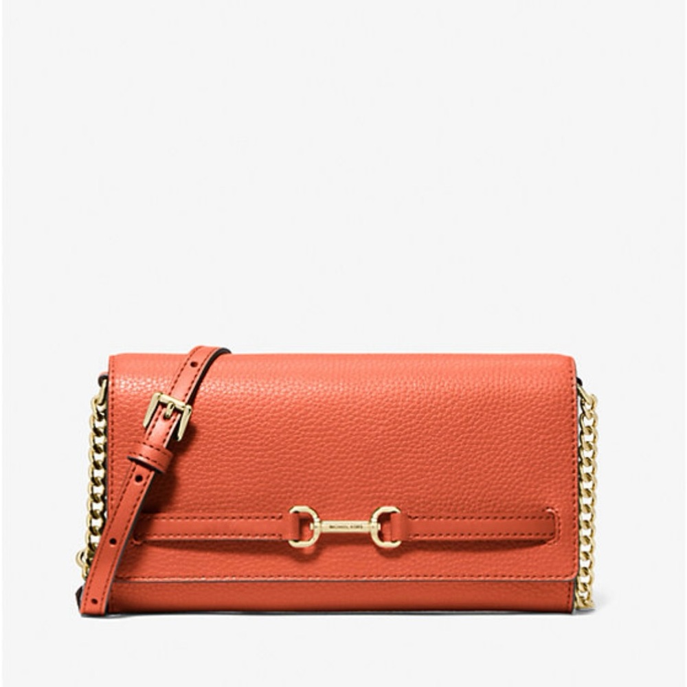 Michael Kors Carson Large Pebbled Leather Convertible Crossbody Bag